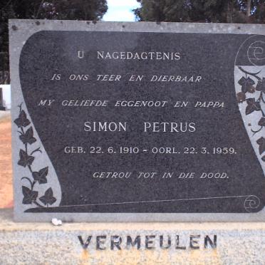 VERMEULEN Simon Petrus 1910-1959