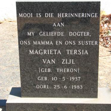 ZIJL Magrieta Tersia, van nee THERON 1937-1983
