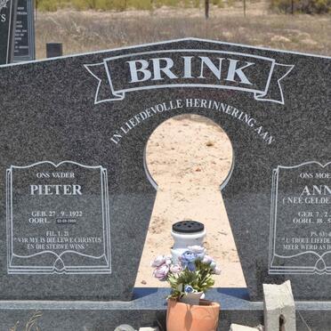 BRINK Pieter 1922-2009 &amp; Anna GELDENHUYS 1918-2007