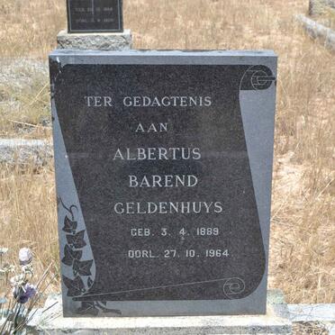 GELDENHUYS Albertus Barend 1889-1964