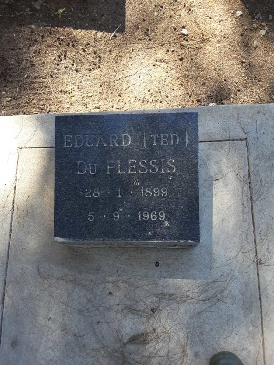 PLESSIS Eduard, du 1899-1969