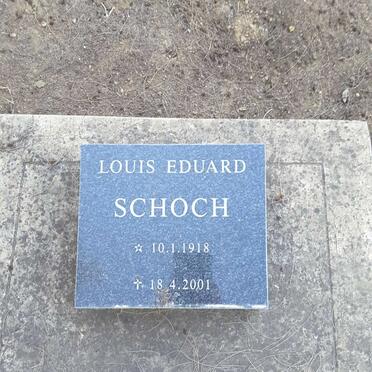 SCHOCH Louis Eduard 1918-2001