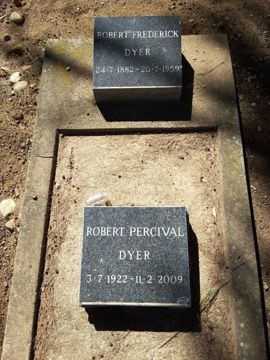 DYER Robert Frederick 1882-1959 :: DYER Robert Percival 1922-2009