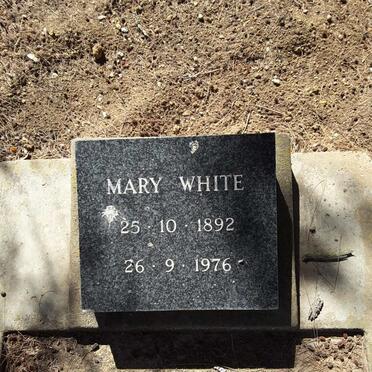 WHITE Mary 1892-1976