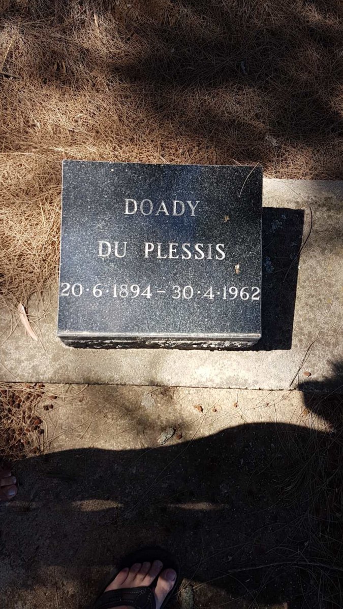 PLESSIS Doady, du 1894-1962