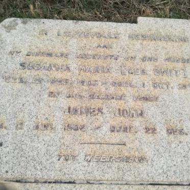 WIGGINS James John 1902-1958 &amp; Susanna Maria SMIT 1903-1950