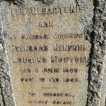 MOUTON Coenraad Hendrik Lourens 1898-1943
