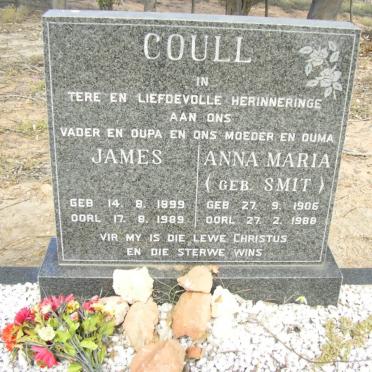 COULL James 1899-1989 &amp; Anna Maria SMIT 1906-1988