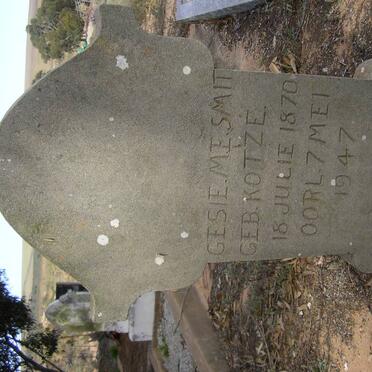 SMIT Gesie M.E. nee KOTZE 1870-1947