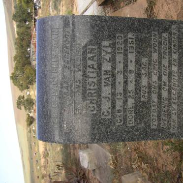 ZYL Christiaan C.J., van 1920-1951