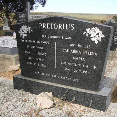 PRETORIUS Izak Johannes 1888-1975 &amp; Catharina Helena Maria MOSTERT 1891-1976
