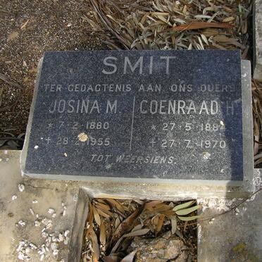 SMIT Coenraad H. 1884-1970 &amp; Josina M. 1880-1955