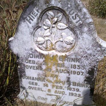 BRINK Dirk J. 1835-1907 &amp; Johanna v.d. SPUY 1839-1922