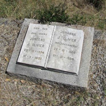 OLIVIER Jurgens J. 1874-1932 &amp; Johanna J. KOEGELENBERG 1884-1939