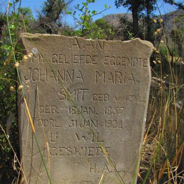SMIT Johanna Maria nee VAN ZYL 1857-1924