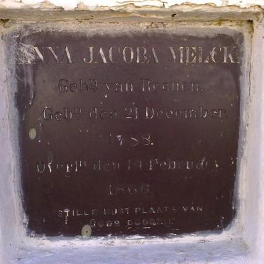MELCK Anna Jacoba nee VAN REENEN 1788-1860