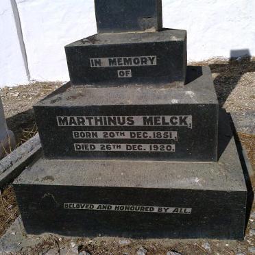 MELCK Marthinus 1851-1920