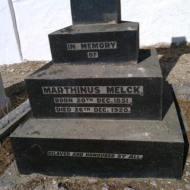 MELCK Marthinus 1851-1920