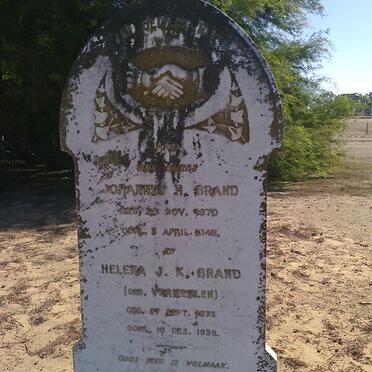 BRAND Johannes H. 1870-1948 &amp; Helena J.K. VERMEULEN 1873-1939