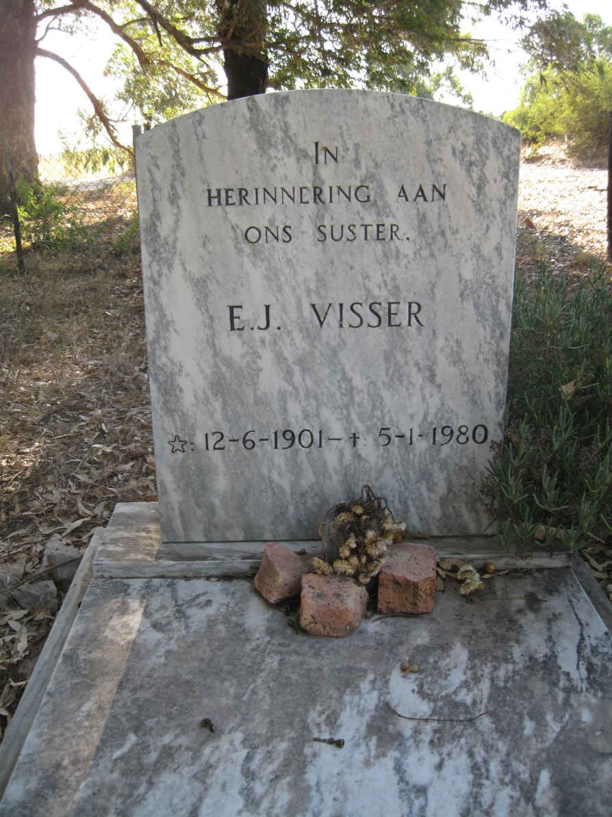 VISSER E.J. 1901-1980