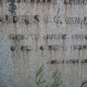 LILL Andries S.G., van 1866-1939