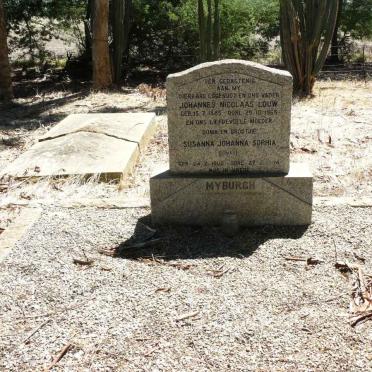 MYBURGH Johannes Nicolaas Louw 1885-1965 &amp; Susanna Johanna Sophia BRAND 1902-1994