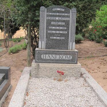 HANEKOM Hendrik Albertus Cornelius 1883-1944