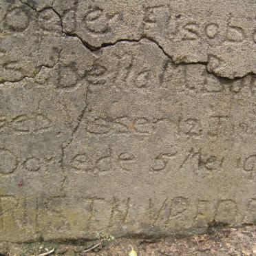 BURGER Elisabeth Isabella M. nee VISSER 1879-1936