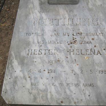 NEETHLING Philippus Lourens Bouwer 1918-2002 &amp; Hester Helena DE KOCK 1911-1991