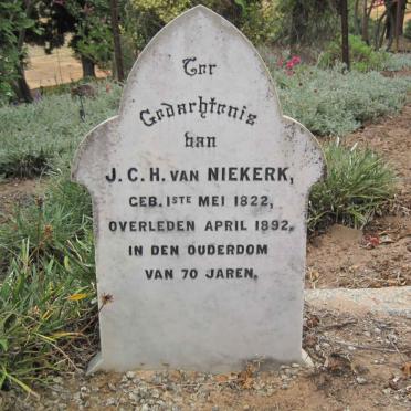 NIEKERK J.C.H., van 1822-1892