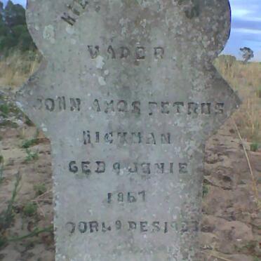 HICKMAN John Amos Petrus 1867-1933 &amp; Maria Catharina THEART 1866-1946 