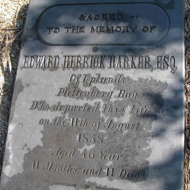 HARKER Edward Herrick -1858