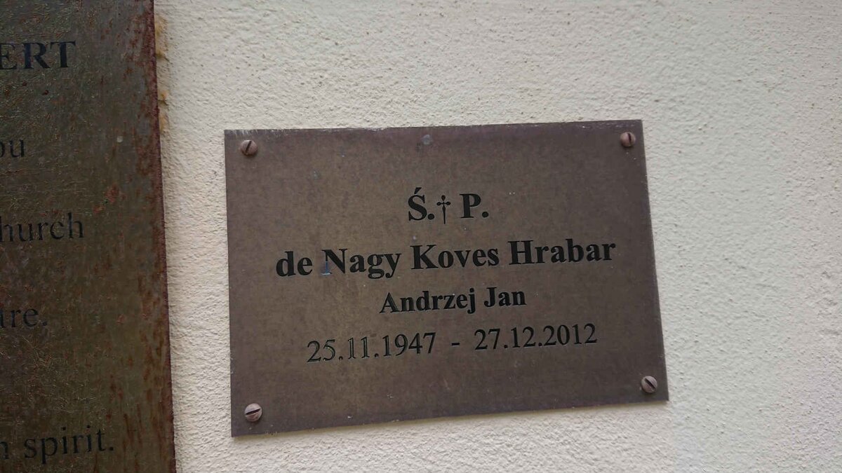 HRABAR Andrzej Jan, DE NAGY KOVES 1947-2012