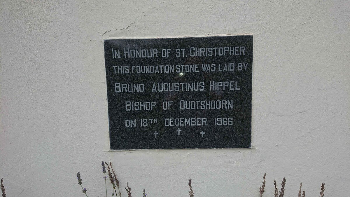 3. Foundation Stone: St Christopher Catholic Church, 1966