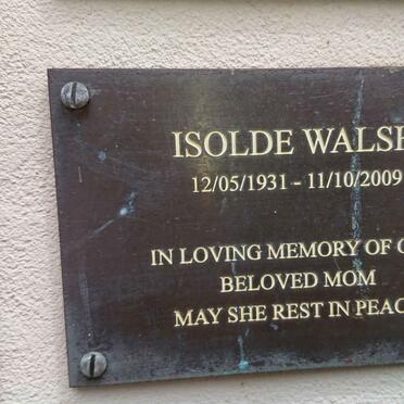WALSH Isolde 1931-2009