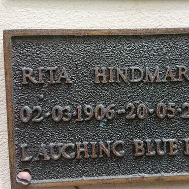 HINDMARCH Rita 1906-2006