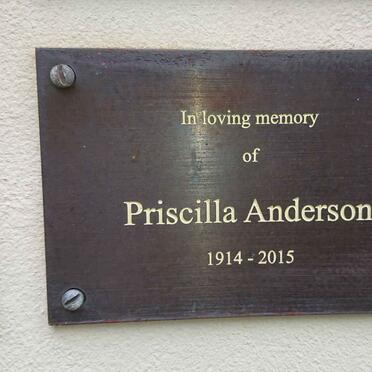 ANDERSON Priscilla 1914-2015