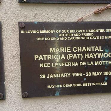 HAYWOOD Marie Chantal Patricia nee LENFERNA DE LA MOTTE 1956-2005