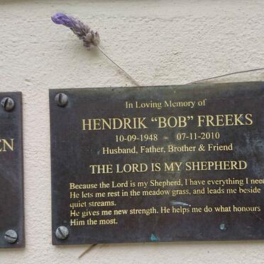 FREEKS Hendrik 1948-2010