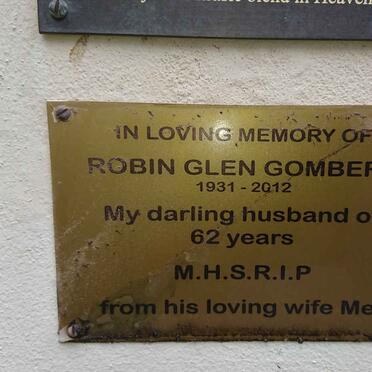 GOMBERT Robin Glen 1931-2012