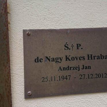 HRABAR Andrzej Jan, DE NAGY KOVES 1947-2012