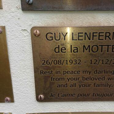 MOTTE Guy, Lenferna de la 1932-2014