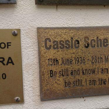 SCHEEPERS Cassie 1936-2009