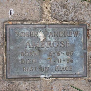 AMBROSE Robert Andrew 1906-1986