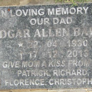 BAKER Edgar Allen 1930-2013