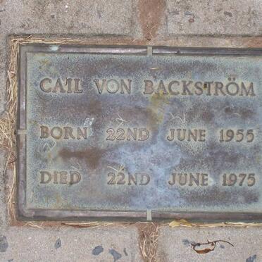 BACKSTRÖM Gail, von 1955-1975