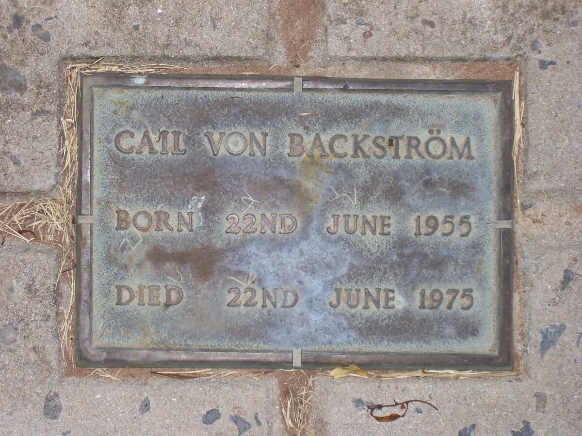 BACKSTRÖM Gail, von 1955-1975