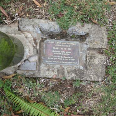 CARR June nee RUTLEDGE 1937-2008