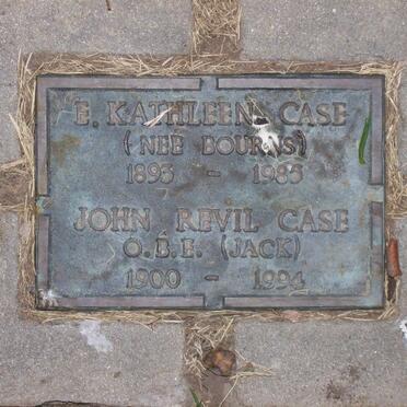 CASE John Revil 1900-1994 &amp; E. Kathleen nee BOURNS 1893-1985