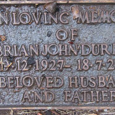 DURDEN Brian John 1927-2007
